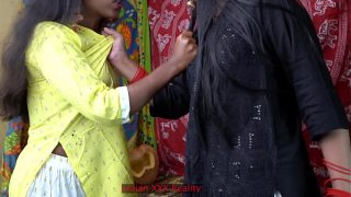 Father punish and fucks his two daughters elder daughter and small daughter Inside father own tent at the fair with a clear Hindi voice Video