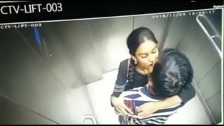 Hyderabad (IT) Telugu HMRL (Hyderabad Metro Rail Limited) train station lift young couples kissing, misusing the elevator lift sex porn video