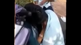 Indian Horny Couple Kissing after college