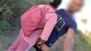 Indian Telugu School Girlfriend Tight Pussy Fucked By Bf In Outdoor Video