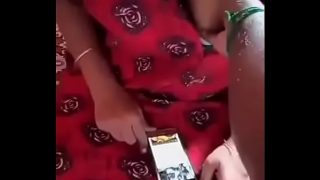 me pressing my tamil friends mom boobs