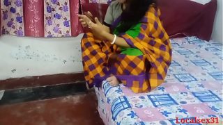 Sonali Hot Telugu Bhabi In Green Saree Having Sex With Her Horny Hubbie