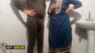 Telugu Indian wife fucked by husband in the bathroom Video